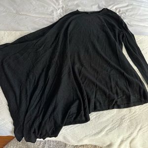 COS drape shoulder grey sweater